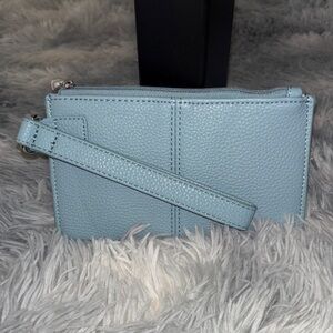Jewell by Thirty-One Light Blue Wristlet Clutch NEW